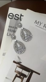 گوشواره طرح جواهر کد ۱۵ - تصویر 2