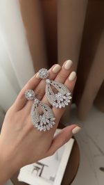 گوشواره طرح جواهر کد ۱۵ - تصویر 3