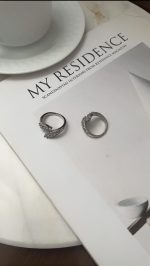 انگشتر طرح جواهر چپ و راستی - تصویر 2